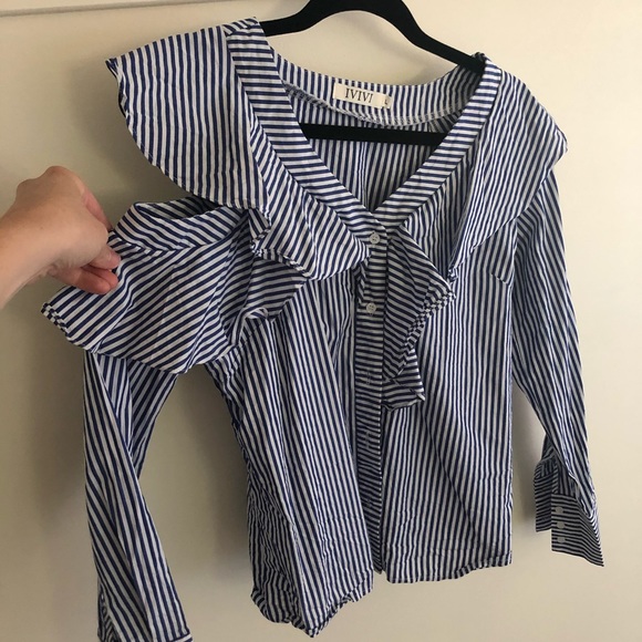 Nasty Gal striped blouse - Picture 2 of 3